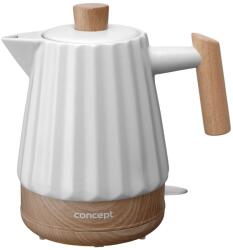 Concept Cratita electrica Birdy RK0090, 1.5 L, 1500 W, alba cu detalii din lemn (93684120)
