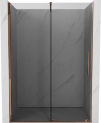 Mexen Velar 150 cm-es tolóajtós zuhanyajtó, grafit, rózsaarany - 871-150-000-41-60