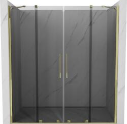 Mexen Velar Duo toló zuhanyajtók 200 cm, grafit, arany - 871-200-000-42-50