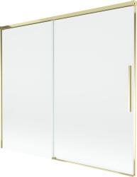 Mexen Rox 2-szárnyú csúsztatható fürdőkád-paraván 180 x 150 cm, átlátszó, aranyszínű - 8C9-180-001-50-00