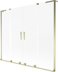 Mexen Velar L Duo kétszárnyú toló kádparaván 170 x 150 cm, derített, arany - 896-170-003-32-50