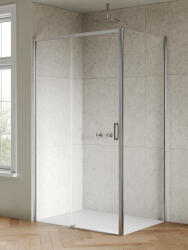 NEW TRENDY Prime Nickel Brushed cabină de duș 120x100 cm dreptunghiular nichel periat/sticlă transparentă D-1345A/D-0527B (D1345AD0527B)
