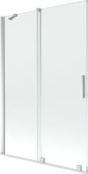 Mexen Velar 2 szárnyú toló fürdőkád paraván 120 x 150 cm, átlátszó, króm - 896-120-000-01-01