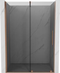 Mexen Velar tolóajtós zuhanyajtó 160 cm, grafit, csiszolt réz - 871-160-000-41-65
