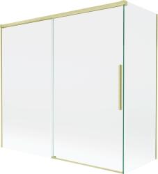 Mexen Rox 2-szárnyú toló kádparaván 170 + 70 x 150 cm, átlátszó, arany szálcsiszolt - 8C9-170-070-55-00