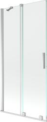 Mexen Velar kádparaván 2-szárnyú toló 90 x 150 cm, átlátszó, króm - 896-090-000-01-01