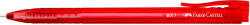 Faber-Castell Roller 0.7mm semi-gel cu mecanism rosu rx7 faber-castell (FC545421)