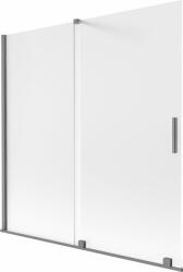 Mexen Velar 2-szárnyú zuhanyfal, 160 x 150 cm, jégvirágos, fegyverfém - 896-160-000-31-95