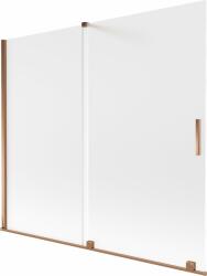 Mexen Velar kádparaván 2-szárnyú toló 180 x 150 cm, zúzmarás, rózsaarany - 896-180-000-31-60