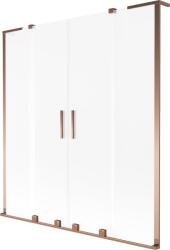 Mexen Velar L Duo kádparaván 2-szárnyú toló 150 x 150 cm, fagyott, rózsaarany - 896-150-003-32-60