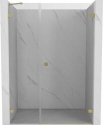 Mexen Lunar-B zuhanyajtó jobbos kifelé nyíló 125 cm, átlátszó, arany matt - 832S-125-050-55-00-P