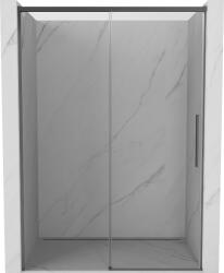 Mexen Rox 160 cm-es eltolható zuhanyajtó, átlátszó, gun metal - 8C2-160-000-95-00