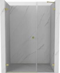 Mexen Lunar-B balra nyíló zuhanyajtó 125 cm, átlátszó, arany matt - 832S-125-050-55-00-L