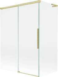 Mexen Rox L 2-szárnyas, széthúzható fürdőkádparaván 120 + 70 x 150 cm, átlátszó, arany szálcsiszolt