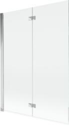 Mexen Mist 2-szárnyú bal oldali kádparaván 130 x 150 cm, átlátszó, króm - 8A9-130-002-01-00-L