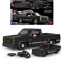 Mattel Brick Shop Mattel Brick Shop, Hot Wheels, Speed Series ’83 Chevy Silverado, masina de asamblat, 225 de piese