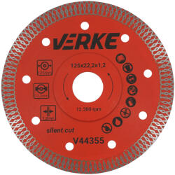 VERKE Disc diamantat de tăiere 125x1, 2mm Silent Cut 66355 (V44355) Disc de taiere