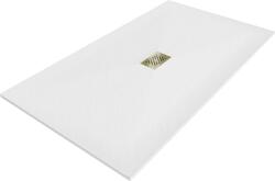 Mexen Hugo SMC téglalap alakú zuhanytálca 150 x 100 cm, fehér, arany fedél - 42101015-G