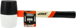 VERKE Ciocan de cauciuc 660g cu mâner din lemn 66505 (V86550) Ciocan