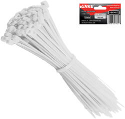 VERKE Coliere de plastic 3, 6x200mm albe 100buc 66460 (V86403)