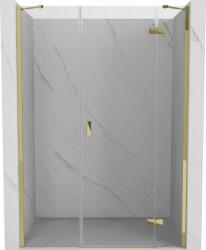 Mexen Mist-H zuhanyajtó, jobbos, 120 cm, átlátszó, arany - 8A5-120-001-50-00-P