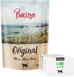 Purizon 2kg Purizon Cat Adult Sterilized bárány & hal - Original Daily 65% száraz macskatáp