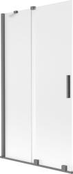 Mexen Velar 2-szárnyú toló fürdőszobai panel 100 x 150 cm, derengés, fegyver-fém - 896-100-000-31-95