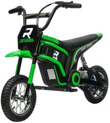 HomCom Elektromos gyerekmotor, 24 V-os motor, állítható sebesség, zene és fények, zöld