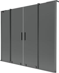 Mexen Velar L Duo kádparaván 2-szárnyas toló 200 x 150 cm, grafit, gun metal - 896-200-003-42-95
