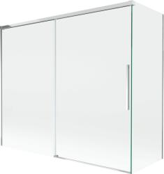 Mexen Rox kétszárnyas, 180 + 90 x 150 cm méretű átlátszó, króm kádparaván, 8C9-180-090-01-00
