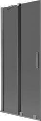 Mexen Velar 2-szárnyú tolózuhanyfal, 80 x 150 cm, grafit, gun metal - 896-080-000-41-95