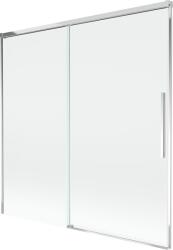 Mexen Rox 2-szárnyas, 160 x 150 cm-es átlátszó, krómozott toló-fürdőkád paraván - 8C9-160-001-01-00
