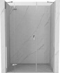 Mexen Mist-H bal oldali nyíló zuhanyajtó, 150 cm, átlátszó, króm - 8A5-150-001-01-00-L
