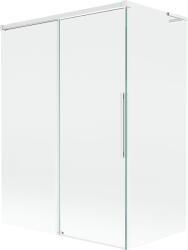 Mexen Rox L fürdőkád paraván, 2 szárnyú tolóajtó 120 + 70 x 150 cm, átlátszó, fehér - 8C9L-120-070-20-00