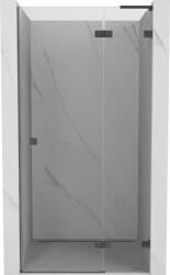 Mexen Lunar L jobbos nyíló zuhanyajtó 90 cm, átlátszó, gun gray csiszolt - 834L-090-000-66-00-P