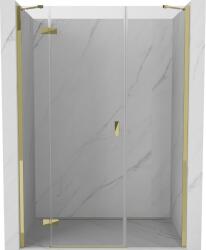 Mexen Mist-H 120 cm balra nyíló zuhanyajtó, átlátszó, arany - 8A5-120-001-50-00-L