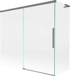 Mexen Rox L kétajtós fürdőkádparaván 170 + 80 x 150 cm, átlátszó, gun metal - 8C9L-170-080-95-00