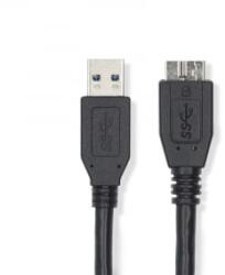 Nedis USB-A - USB Micro-B kábel 1m fekete (CCGL61500BK10) (CCGL61500BK10)