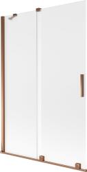 Mexen Velar kádparaván 2-szárnyú toló 120 x 150 cm, opál, rózsaarany - 896-120-000-31-60
