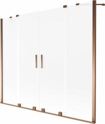 Mexen Velar Duo kétszárnyú kádparaván, toló, 170 x 150 cm, homályos, rózsaarany - 896-170-000-32-60