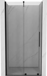 Mexen Velar 120 cm széthúzható zuhanyajtó, átlátszó, fekete - 871-120-000-01-70