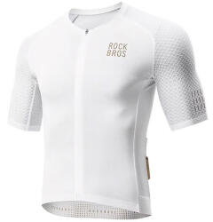 Rockbros YDDX011 Diamond rövid ujjú kerékpáros mez M-es méret - fehér