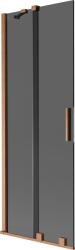 Mexen Velar 2-szárnyú eltolható fürdőkád paraván 75 x 150 cm, grafit, kefélt réz - 896-075-000-41-65
