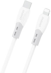 Dudao L25SX 30W USB-C - Lightning kábel puha szilikonfonattal 2m - fehér