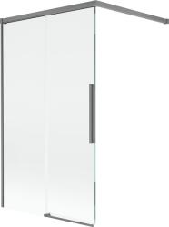 Mexen Rox dupla szárnyú, elhúzható kádparaván 100 x 150 cm, átlátszó, gun metal - 8C9-100-003-95-00
