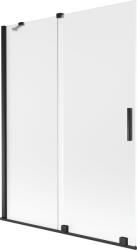 Mexen Velar 2-szárnyú toló zuhanyfal 130 x 150 cm, matt, fekete - 896-130-000-31-70
