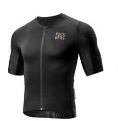 Rockbros YDDX011 Diamond rövid ujjú kerékpáros mez XXL méret - fekete