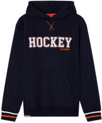 CCM Stripe Pullover Hoodie Navy Férfi-melegítőfelső M