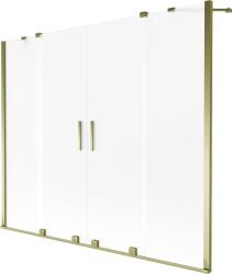 Mexen Velar Duo 2-szárnyú toló kádparaván 180 x 150 cm, zúzmarás, arany - 896-180-000-32-50