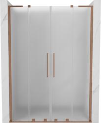 Mexen Velar L Duo tolózuhany ajtó 140 cm, matt, kefe hatású réz - 871-140-003-32-65